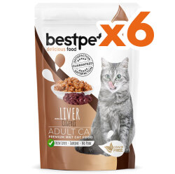 Bestpet Pouch Jelly Ciğerli Kedi Yaş Maması 85 Gr x 6 Adet - 2