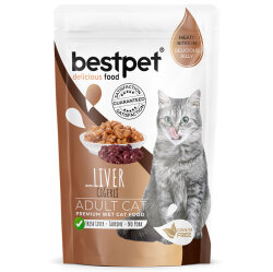 Bestpet Pouch Jelly Ciğerli Kedi Yaş Maması 85 Gr - 2