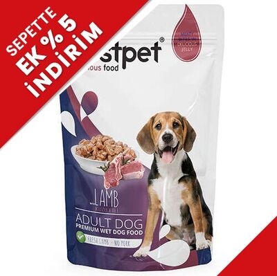 Bestpet Pouch Jelly Kuzu Etli Jöleli Köpek Yaş Maması 100 Gr