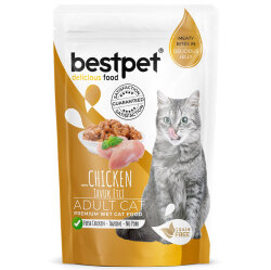 Bestpet Pouch Jelly Tavuk Etli Kedi Yaş Maması 85 Gr - 2