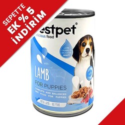 Bestpet Puppy Kuzu Etli Parça Etli ve Jöleli Yavru Köpek Konservesi 400 Gr - Bestpet