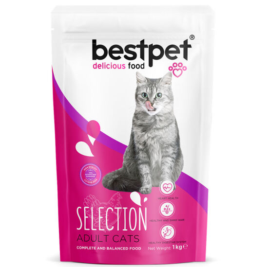 Bestpet Selection Chicken Tavuk Etli Yetişkin Kedi Maması 1 Kg - 2