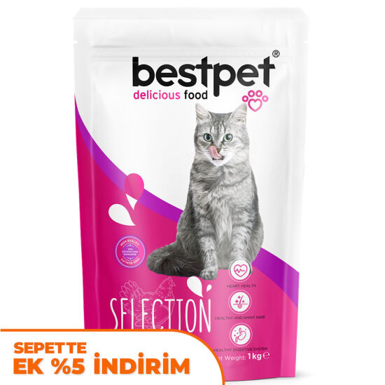 Bestpet Selection Chicken Tavuk Etli Yetişkin Kedi Maması 1 Kg - 1
