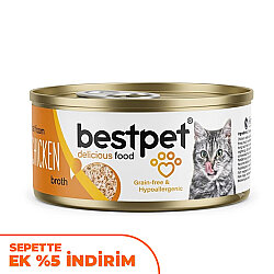 Bestpet Shredded Kıyılmış Tavuk Etli Güveç Kedi Konservesi 70 Gr - Bestpet