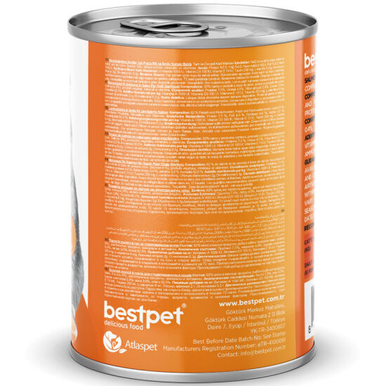 Bestpet Gravy Parça Somonlu Kedi Konservesi 400 Gr - 4