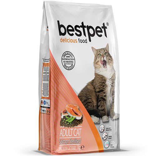 Bestpet Sterilised Somonlu Kisirlastirilmis Kedi Mamasi 1 Kg Kedi Kuru Mamalari Bestpet