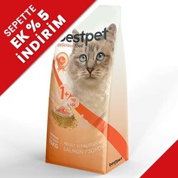 Bestpet Sterilised Somonlu Kısırlaştırılmış Kedi Maması 15 Kg - Bestpet