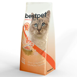Bestpet - Bestpet Sterilised Somonlu Kısırlaştırılmış Kedi Maması 15 Kg