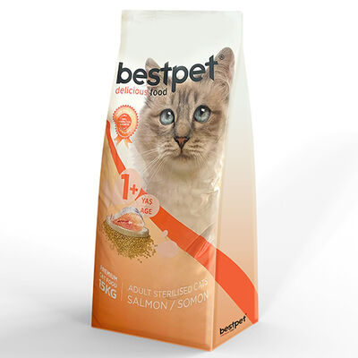 Bestpet Sterilised Somonlu Kısırlaştırılmış Kedi Maması 15 Kg
