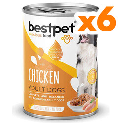 Bestpet Tavuk Etli Parça Etli ve Jöleli Köpek Konservesi 400 Gr x 6 Adet - 2