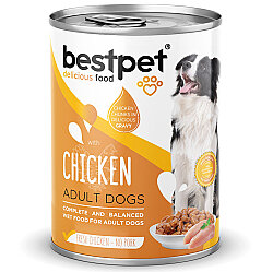 Bestpet Tavuk Etli Parça Etli ve Jöleli Köpek Konservesi 400 Gr x 6 Adet - 3