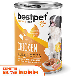 Bestpet Tavuk Etli Parça Etli ve Jöleli Köpek Konservesi 400 Gr x 6 Adet - 2