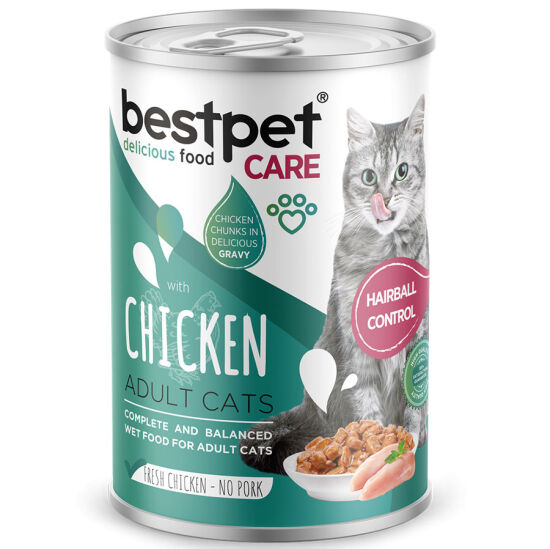 Bestpet Tavuk Parça Etli Ve Soslu Yetişkin Kedi Konservesi 400 Gr x 6 Adet - 3