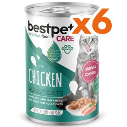 Bestpet Tavuk Parça Etli Ve Soslu Yetişkin Kedi Konservesi 400 Gr x 6 Adet - 2