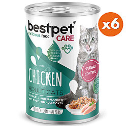 Bestpet Tavuk Parça Etli ve Soslu Yetişkin Kedi Konservesi 400 Gr x 6 Adet - 2