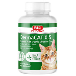Bio Pet Active 0,5 Dermacat Brewers Yeast Kedi Tüy Bakımı 75 Gr ( 150 Tablet ) - Thumbnail