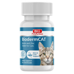 Bio Pet Active BioDerm Biotin ve Çinko Kedi Tableti 30 Gr ( 100 Tablet ) - Bio Pet Active