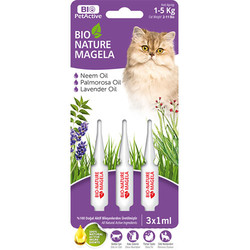 Bio Pet Active - Bio Pet Active Cat 1 - 5 Kg Deri ve Tüy Sağlığı Kedi Çözelti 3 x 1 ML