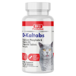 Bio Pet Active D-Kaltabs Kedi 60 Kalsiyum Tableti 30 Gr - Bio Pet Active