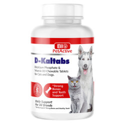 Bio Pet Active D-Kaltabs Kedi ve Köpek 84 Kalsiyum Tableti 126 Gr - Bio Pet Active