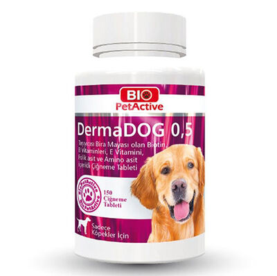 Bio Pet Active Derma Dog 0,5 Brewers Yeast Tablets For Dogs 75 Gr. - 150 Tablets