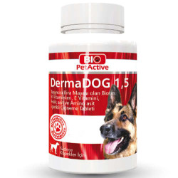 Bio Pet Active - Bio Pet Active Derma Dog 1,5 Zinc Tablets For Dogs 150 Gr. - 100 Tablets