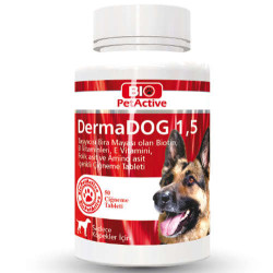 Bio Pet Active - Bio Pet Active Derma Dog 1,5 Zinc Tablets For Dogs 75 Gr.