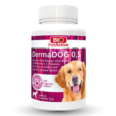 Bio Pet Active Dermadog 0.5 Tüy Dökülme Önleyici Köpek Tableti 75 Gr (150 Adet)