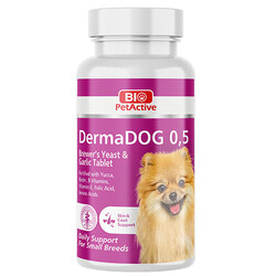 Bio Pet Active - Bio Pet Active Dermadog 0.5 Tüy Dökülme Önleyici Küçük Irk Köpek Tableti 30 Gr (60 Adet)