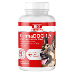 Bio Pet Active Dermadog 1,5 Çinko Sarımsaklı Mayası Tableti 75 Gr - (50 Tablet) - Bio Pet Active