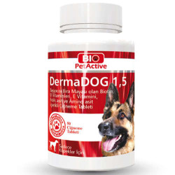 Bio Pet Active - Bio Pet Active Dermadog 1,5 Çinko Sarımsaklı Mayası Tableti 75 Gr - (50 Tablet)