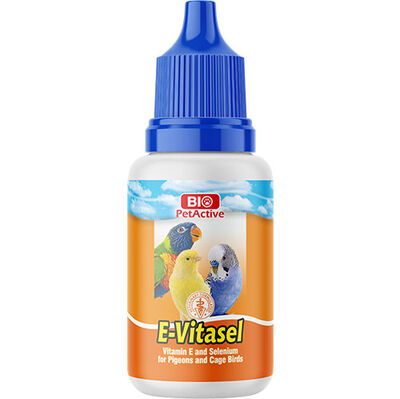 Bio Pet Active E-Vitasel (Güvercin ve Kafes Kuşları İçin Vitamin ve Selenyum) 30 ML