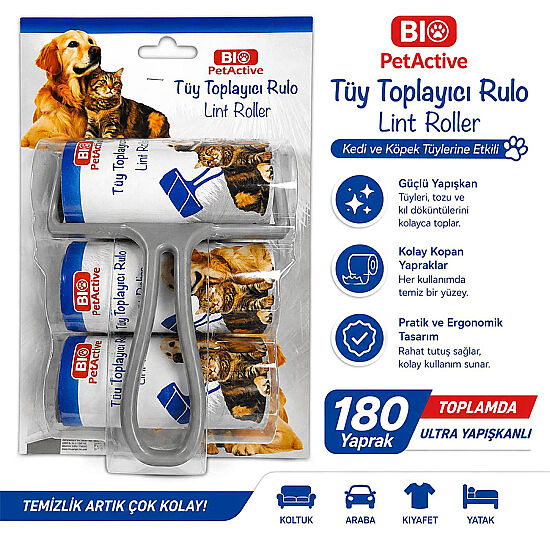 Bio Pet Active Kedi ve Köpek Tüy Toplayıcı Rulo - 2