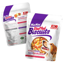 Bio Pet Active Mix Mini Stuffed Biscuits Karışık Mini Ödül Bisküvisi 200 Gr - Bio Pet Active