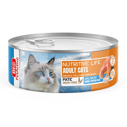 Bio Pet Active - Bio Pet Active Nutritive Life Somonlu Ezme Kedi Konservesi 80 Gr