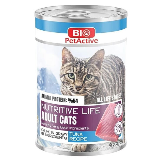 Bio Pet Active Nutritive Life Ton Balıklı Kedi Konservesi 400 Gr - 1