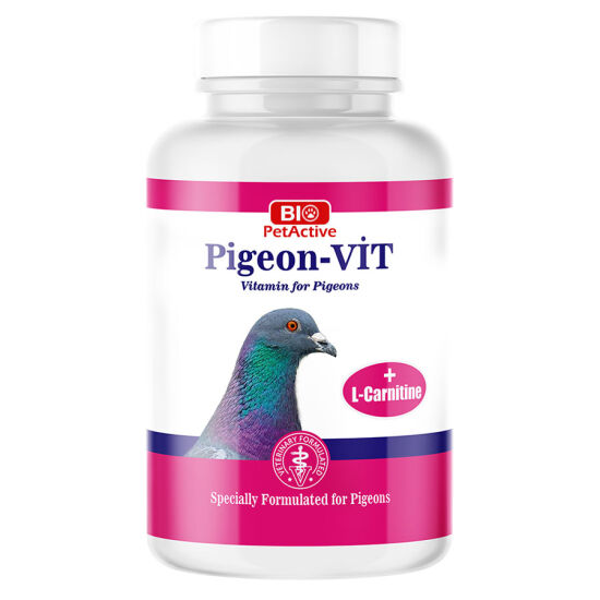 Bio Pet Active Pigeon-Vit (Güvercinler İçin L-Carnitine İçeren Vitamin) Takviyesi 150 Gr - 1