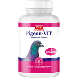 Bio Pet Active - Bio Pet Active Pigeon-Vit (Güvercinler İçin L-Carnitine İçeren Vitamin) Takviyesi 150 Gr
