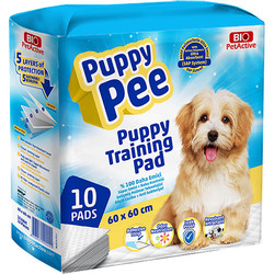 Bio Pet Active - Bio Pet Active Puppy Pee Tuvalet Eğitim Çişi Pedi 60 x 60 Cm (10 Adet)