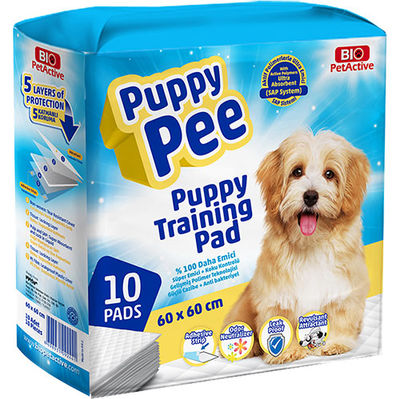 Bio Pet Active Puppy Pee Tuvalet Eğitim Çişi Pedi 60 x 60 Cm (10 Adet)