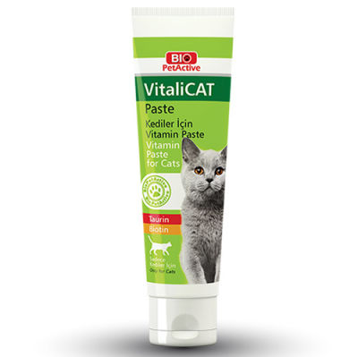 Bio Pet Active Vitali Cat Taurin and Biotin Paste For Cats 100 Ml.