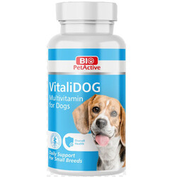 Bio Pet Active - Bio Pet Active Vitalidog Küçük Irk Köpekler İçin Multivitamin 30 Gr (60 Tablet)