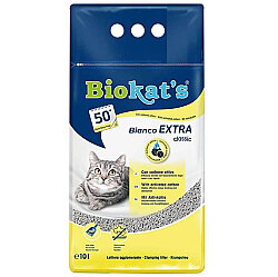 Biokats Bianco Extra Antibacterial Topaklaşan Kedi Kumu 10 Kg - Biokats