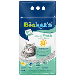 Biokats - Biokats Bianco Fresh Antibacterial Topaklaşan Kedi Kumu 10 Lt