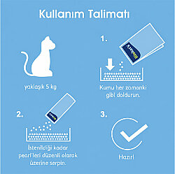 Biokats Deo Pearls Bebek Pudralı Koku Giderici Kedi Kumu Parfümü 700 Gr - 7