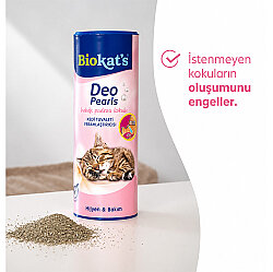 Biokats Deo Pearls Cat Litter Deodorant Baby Powder Scented 700 Gr. - 2