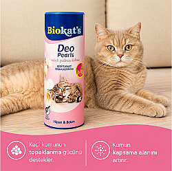 Biokats Deo Pearls Cat Litter Deodorant Baby Powder Scented 700 Gr. - 8