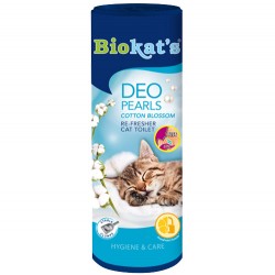 Biokats - Biokats Deo Pearls Çiçek Esanslı Koku Giderici Kedi Kumu Parfümü 700 Gr