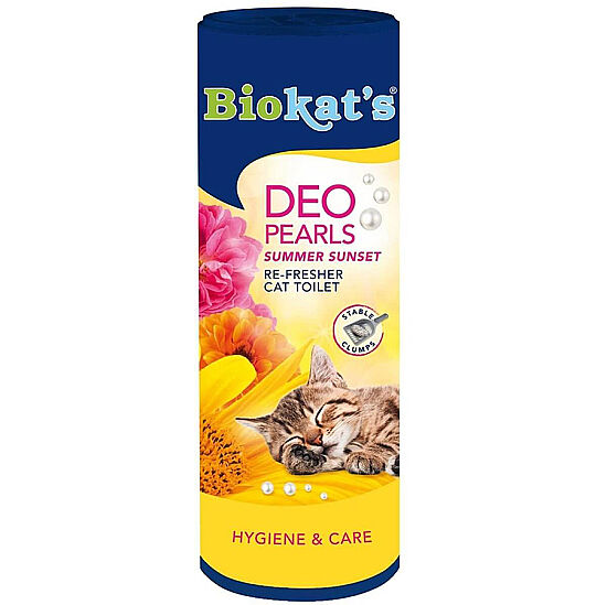 Biokats Deo Pearls Gün Batımı Koku Giderici Kedi Kumu Parfümü 700 Gr - 1