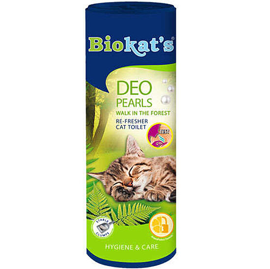 Biokats Deo Pearls Orman Esanslı Koku Giderici Kedi Kumu Parfümü 700 Gr - 1